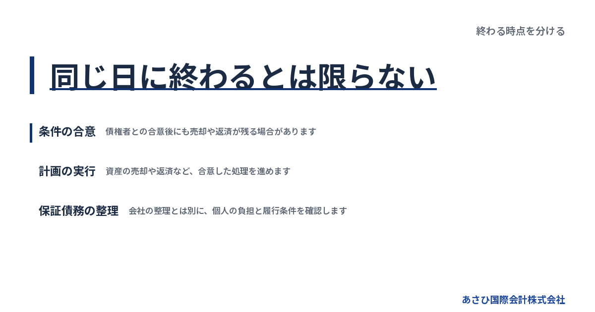 同じ日に終わるとは限らない